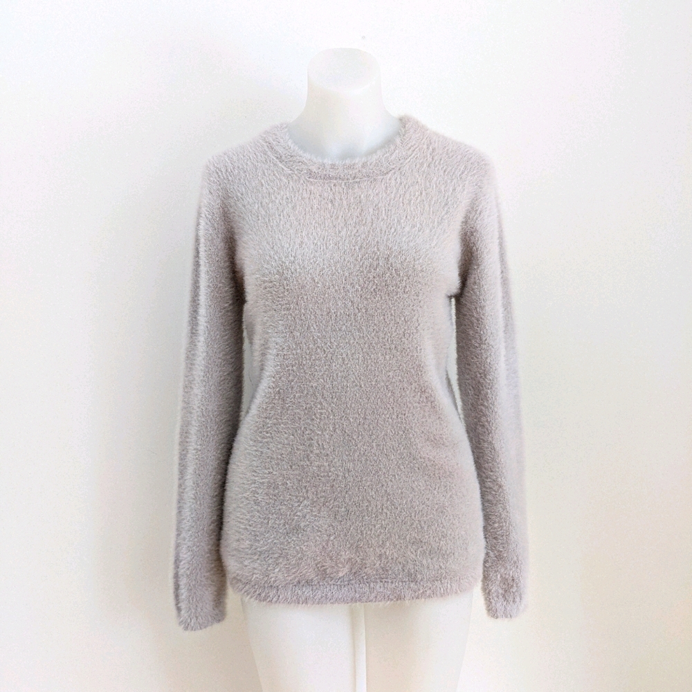 ELLEN TRACY Downtown Glam Sweater, Cloud, S